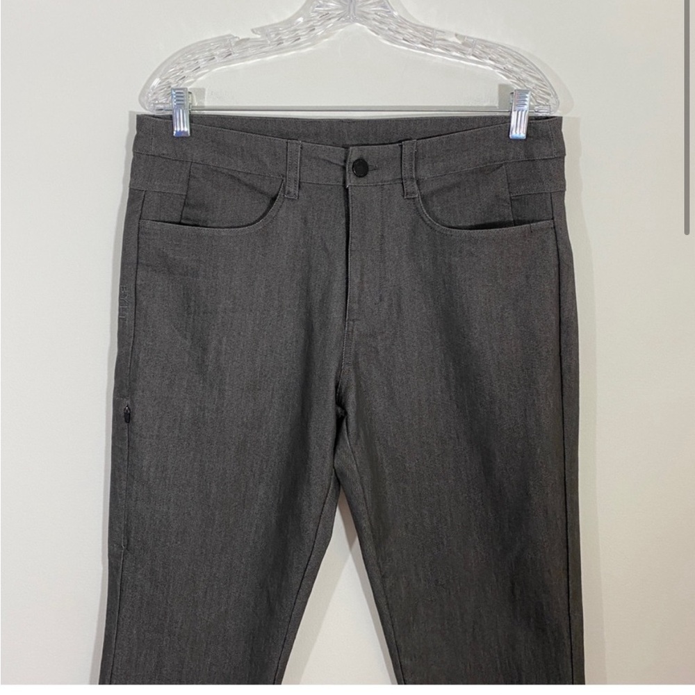 BYLT Mens 32 Everyday Pant 2.0 Slim Fit Gray Performance Tech Denim